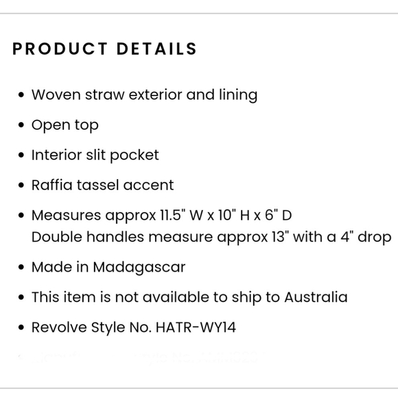 NWT BujiBaha by Hat Attack Straw Small Provence Tote Blues Stripes - Picture 9 of 9